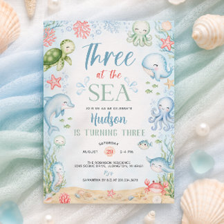 Einladung zum 3. Geburtstag: Three at the Sea