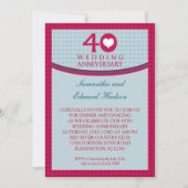 Einladung zum 40. Geburtstag (Vorderseite)