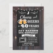 Einladung zum 40. Geburtstag, 21. Geburtstag (Vorderseite)