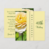 Einladung zum 40. Hochzeitstag (Vorne/Hinten)