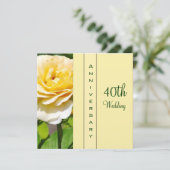 Einladung zum 40. Hochzeitstag (Stehend Vorderseite)