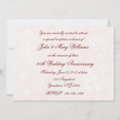 Einladung zum 40. Hochzeitstag in Damask (Rückseite)