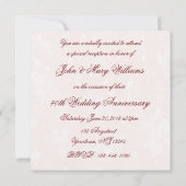 Einladung zum 40. Hochzeitstag in Damask (Rückseite)