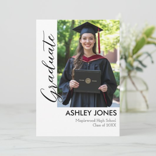 Einladung zum 4-Foto-Collage (Stehend Vorderseite)