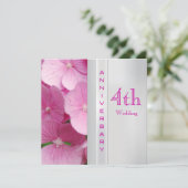 Einladung zum 4. Hochzeitstag (Stehend Vorderseite)