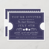 Einladung zum 4. Juli-Ticket (Vorne/Hinten)