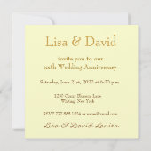 Einladung zum 50. - 59. Jahrestag - GOLD Daisy (Rückseite)