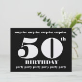 Einladung zum 50. Geburtstag (Stehend Vorderseite)