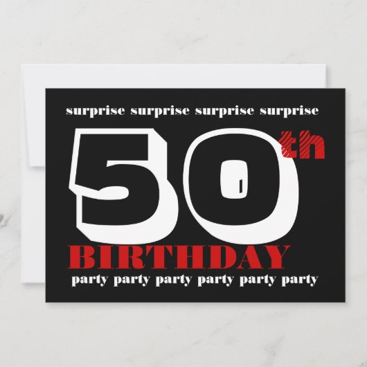 Einladung zum 50. Geburtstag (Vorderseite)