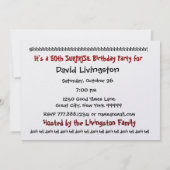 Einladung zum 50. Geburtstag (Rückseite)