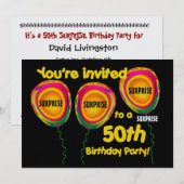 Einladung zum 50. Geburtstag (Vorne/Hinten)