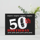 Einladung zum 50. Geburtstag (Stehend Vorderseite)