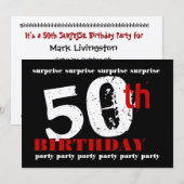 Einladung zum 50. Geburtstag (Vorne/Hinten)