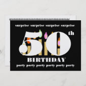 Einladung zum 50. Geburtstag (Vorne/Hinten)