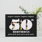 Einladung zum 50. Geburtstag (Stehend Vorderseite)