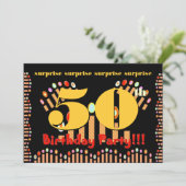 Einladung zum 50. Geburtstag (Stehend Vorderseite)