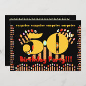 Einladung zum 50. Geburtstag (Vorne/Hinten)