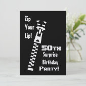 Einladung zum 50. Geburtstag (Stehend Vorderseite)