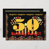 Einladung zum 50. Geburtstag (Vorne/Hinten)