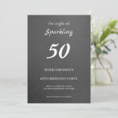 Einladung zum 50. Geburtstag (Stehend Vorderseite)