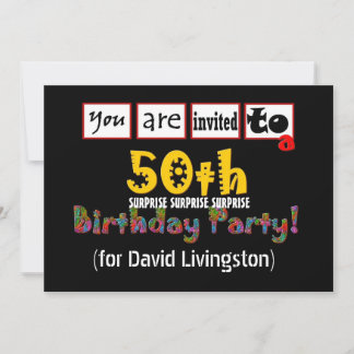 Einladung zum 50. Geburtstag