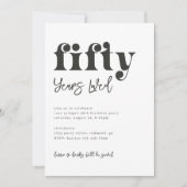 Einladung zum 50. Geburtstag | Foto 50. Geburtstag (Vorderseite)