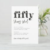 Einladung zum 50. Geburtstag | Foto 50. Geburtstag (Stehend Vorderseite)