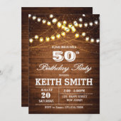 Einladung zum 50. Geburtstag - jedes Alter (Vorne/Hinten)