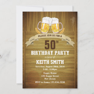Einladung zum 50. Geburtstag - jedes Alter