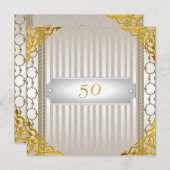 Einladung zum 50. Geburtstag oder Jahrestag (Vorne/Hinten)