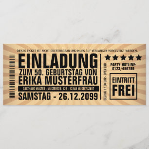 Einladung zum 50. Geburtstag (personalisierbar)