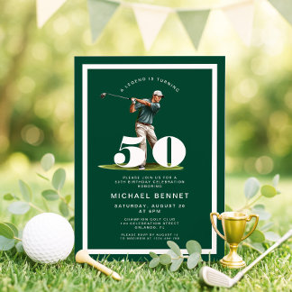 Einladung zum 50. Geburtstag von Green Golf
