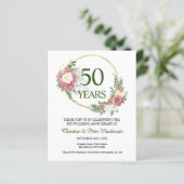 Einladung zum 50. Goldhochzeit-Jubiläum (Stehend Vorderseite)