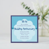 Einladung zum 50. Hochzeitstag (Stehend Vorderseite)