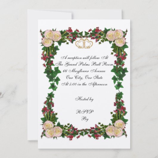 Einladung zum 50. Hochzeitstag (Rückseite)