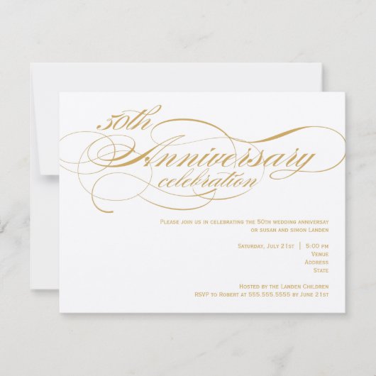 Einladung zum 50. Hochzeitstag (Vorderseite)