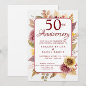 Einladung zum 50. Hochzeitstag (Vorne/Hinten)