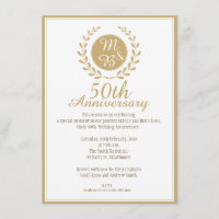 Einladung zum 50. Hochzeitstag