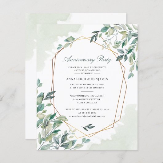 Einladung zum 50. Hochzeitstag (Vorne/Hinten)