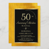 Einladung zum 50. Hochzeitstag (Vorne/Hinten)