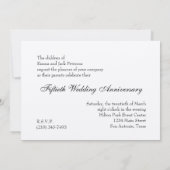 Einladung zum 50. Hochzeitstag (Rückseite)