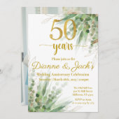 Einladung zum 50. Hochzeitstag (Vorne/Hinten)