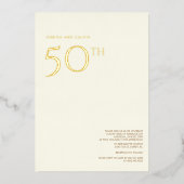 Einladung zum 50. Hochzeitstag (Vorderseite)