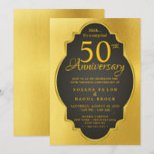 Einladung zum 50. Hochzeitstag (Vorne/Hinten)