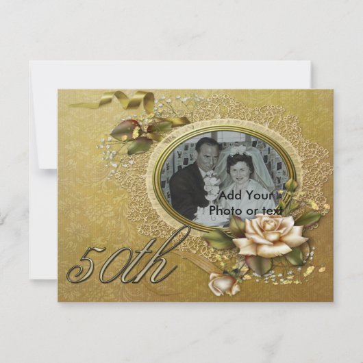 Einladung zum 50. Hochzeitstag (Vorderseite)