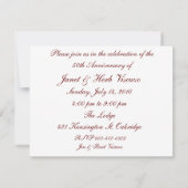 Einladung zum 50. Hochzeitstag (Rückseite)