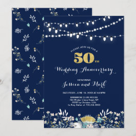 Einladung zum 50. Hochzeitstag der Marine & Gold