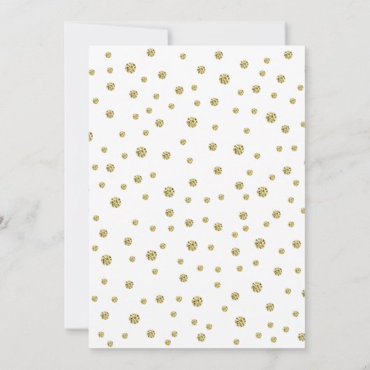 Einladung zum 50. Hochzeitstag - Gold & Weiß (Rückseite)