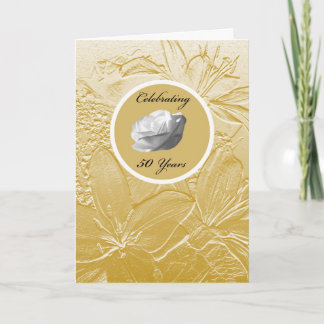 Einladung zum 50. Hochzeitstag — Golden