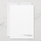 Einladung zum 50. Hochzeitstag Minimalistisch (Rückseite)